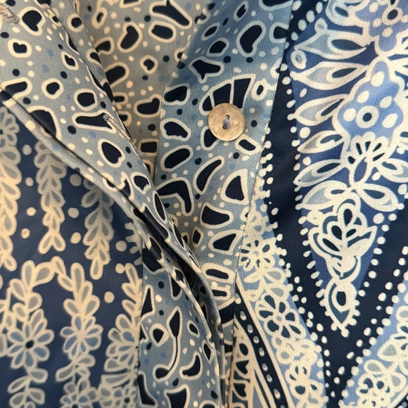 Gretchen Scott Paisley Collared 3/4 Sleeves Dress - Picture 6 of 8